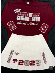 Custom Senior Outfit | Class of 2026 | Sweatshirt Skirt Outfit